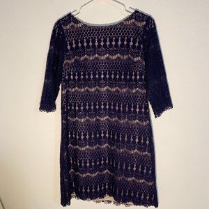 Jessica Howard - Blue Lacy Dress - 12P